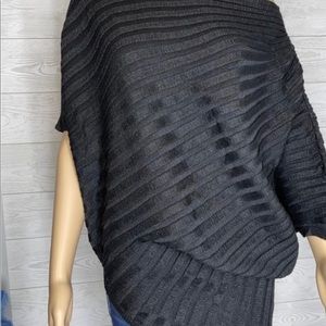 Lane Bryant Black sparkle Asymmetrical Sweater